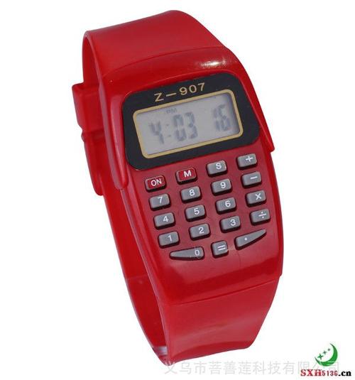 供应kk907儿童计算器电子表学生带计算器手表工厂计算机手表